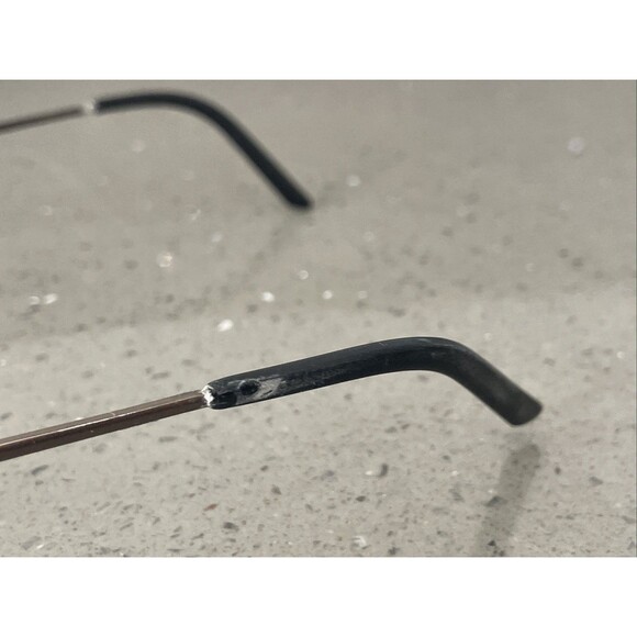 Saki Japan Eyeglasses Mod 313 Col. Gun Black Silver 56-17-145 FRAMES ONLY - Picture 5 of 12